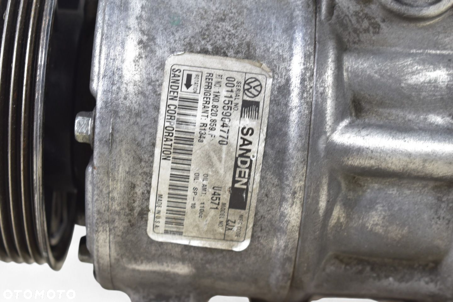Sprężarka Klimatyzacji GOLF V PASSAT B6 AUDI A3 8P 1.9 2.0 TDI 1K0820859F - 3