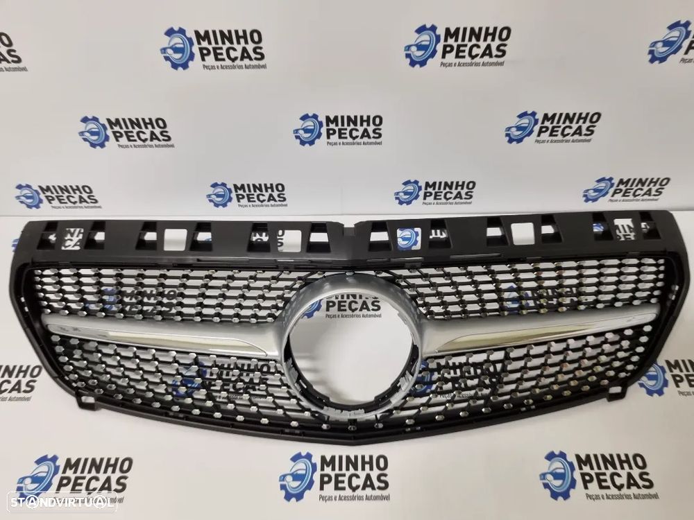 Grelha Frontal Mercedes Class A (W176) Diamond Silver - 6