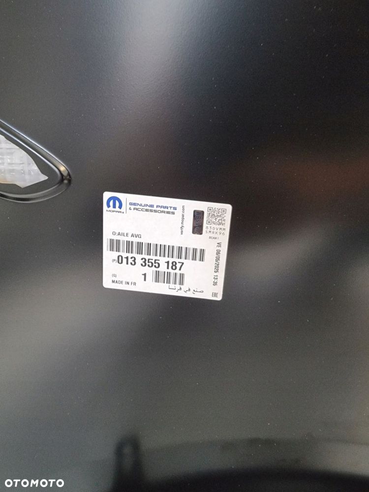 BŁOTNIK PRZEDNI LEWY OPEL ZAFIRA C 13355187 NOWY ORYGINAŁ - 8