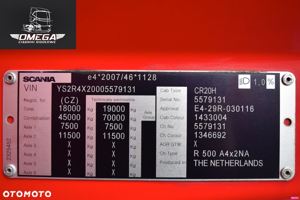 Scania R 500 // 4 Poduszki tył /  KLIMA POSTOJOWA // Full LED // Spr Z Niemiec - 5