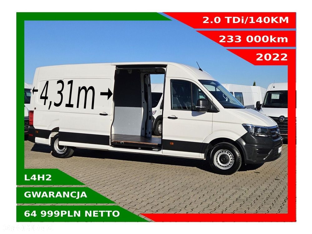 Volkswagen Crafter L4H2 *64999zł NETTO* 2.0TDi/140KM
