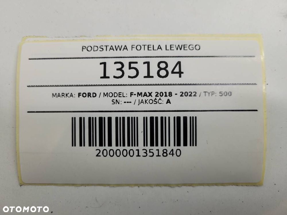 PODSTAWA FOTELA LEWEGO KIEROWCY FORD F-MAX 500 EURO 6 - 8