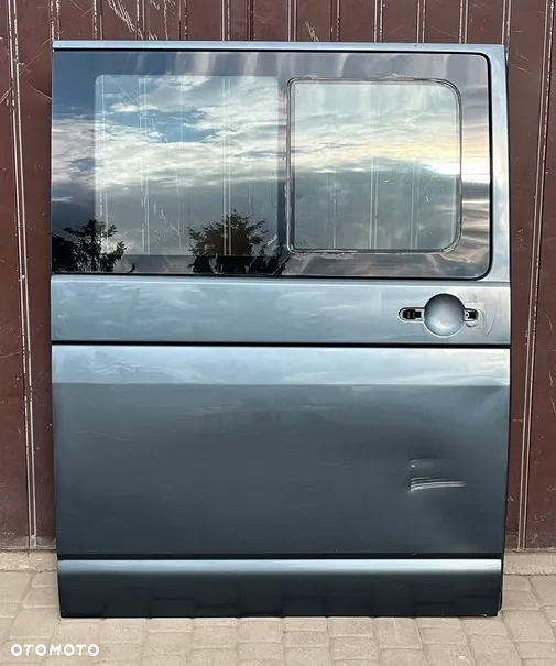 DRZWI BOCZNE PRAWE PRZESUWNE SZARE LD7U LD7V SZYBA VW T5 LIFT T6 CARAVELLE MULTIVAN TRANSPORTER - 2