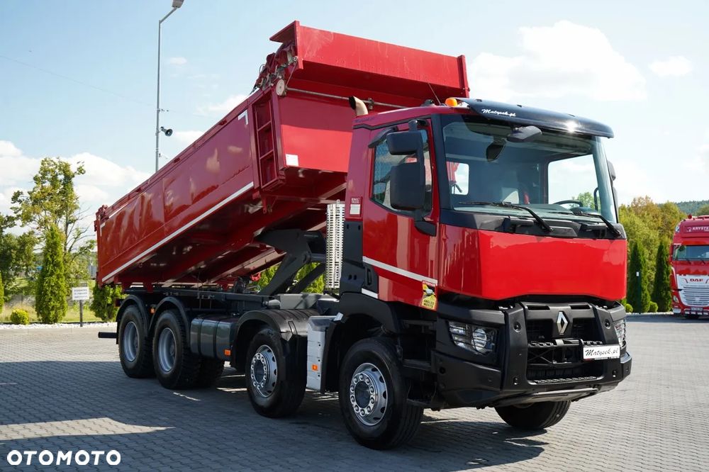 Renault C 430 / 8x4 / WYWROTKA  DWUSTRONNA - 6M / HYDROBURTA / KLAPODRZWI / OPONY 100% / SPROWADZONY - 4