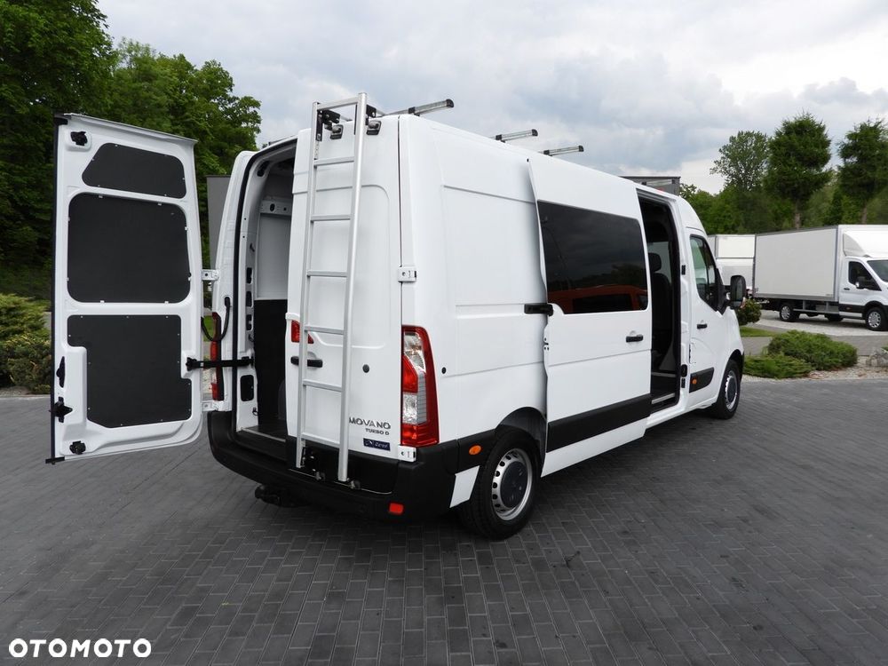Opel MOVANO  FURGON BRYGADÓWKA  7 MIEJSC TEMPOMAT LEDY KLIMATYZACJA  135KM - 4