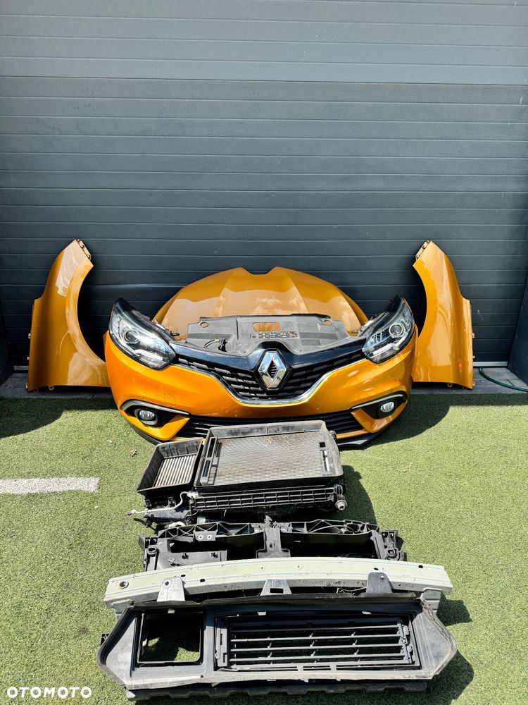 RENAULT SCENIC IV MASKA LAMPY  ZDERZAK PRZEDNI PRZÓD ZŁOTY RUDY POMARAŃCZOWY TEEPA EPA KOMPLETNY - 3