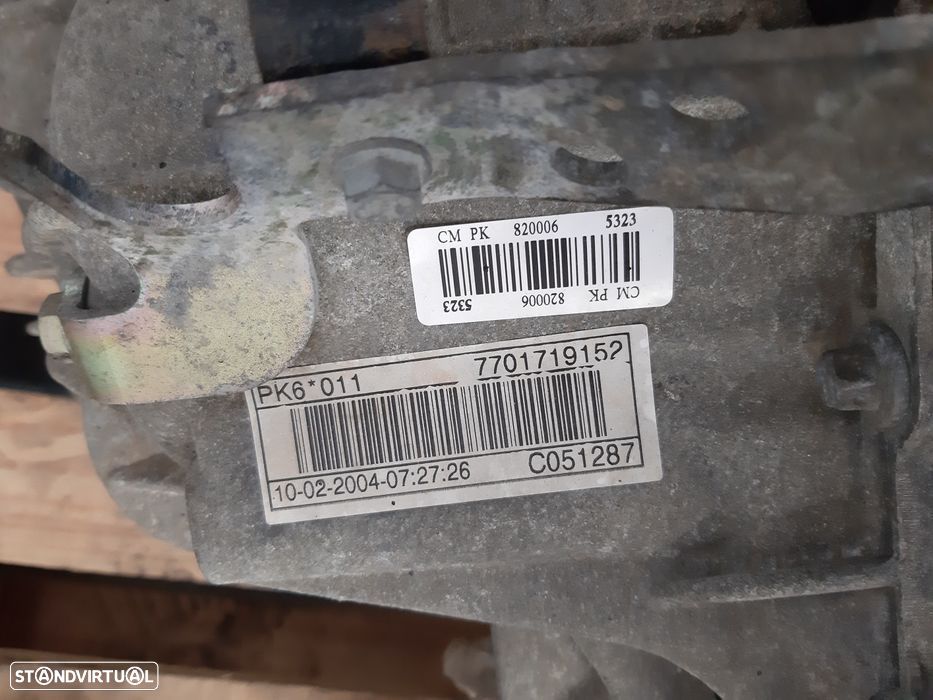 Caixa 6 Velocidade Renault Espace IV Laguna 2.2DCI 150Cv Ref. Pk 6011 - 1