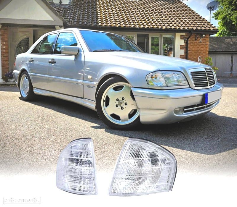 PISCAS FRONTAIS MERCEDES W202 93-00 BRANCOS - 1