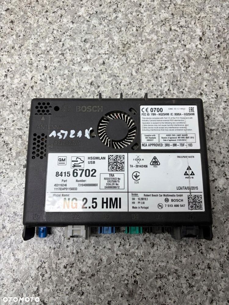 moduł sterownik radia nawigacji opel astra k 2015-2019 84156702 - 1