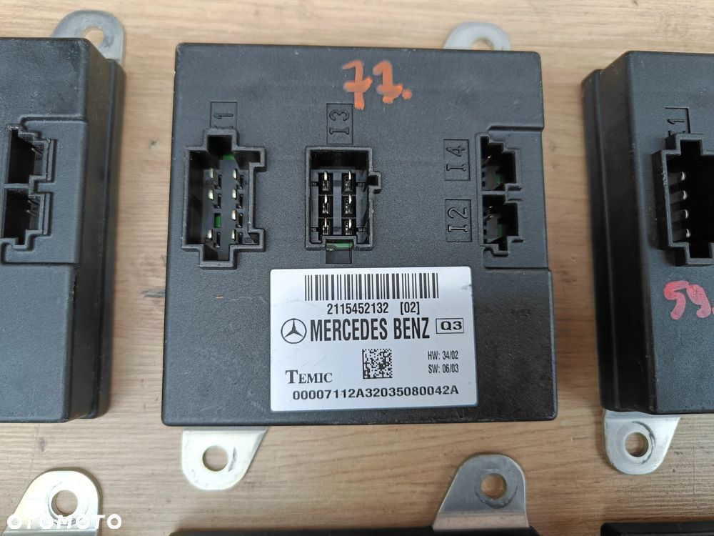 MERCEDES W211 W219 CLS MODUŁ BSI SAM PRZEDNI PRZÓD KOMFORTU RÓŻNE NUMERY - 3