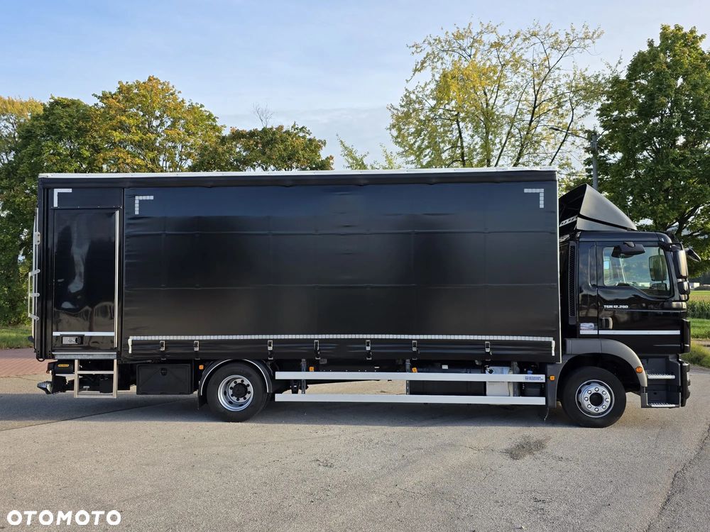 MAN TGM 12.290 / 15.290 / E6/ FIRANKA /BOCZNE DRZWI / BURTO-FIRANKA / 18PALET / WINDA / NISKI PRZEBIEG / 2018/ CAŁY NA PODUSZKACH / SERWISOWANY - 12