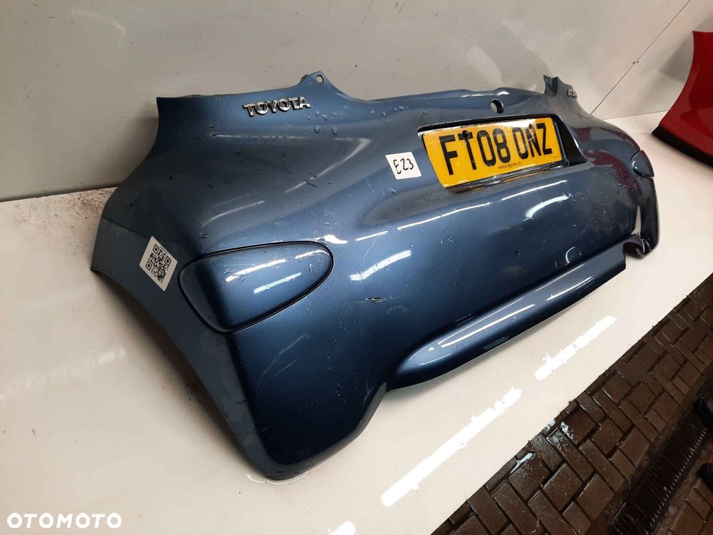 } ZDERZAK TYŁ TYLNY TOYOTA AYGO 8R3 NIEBIESKI BŁĘKITNY - 4