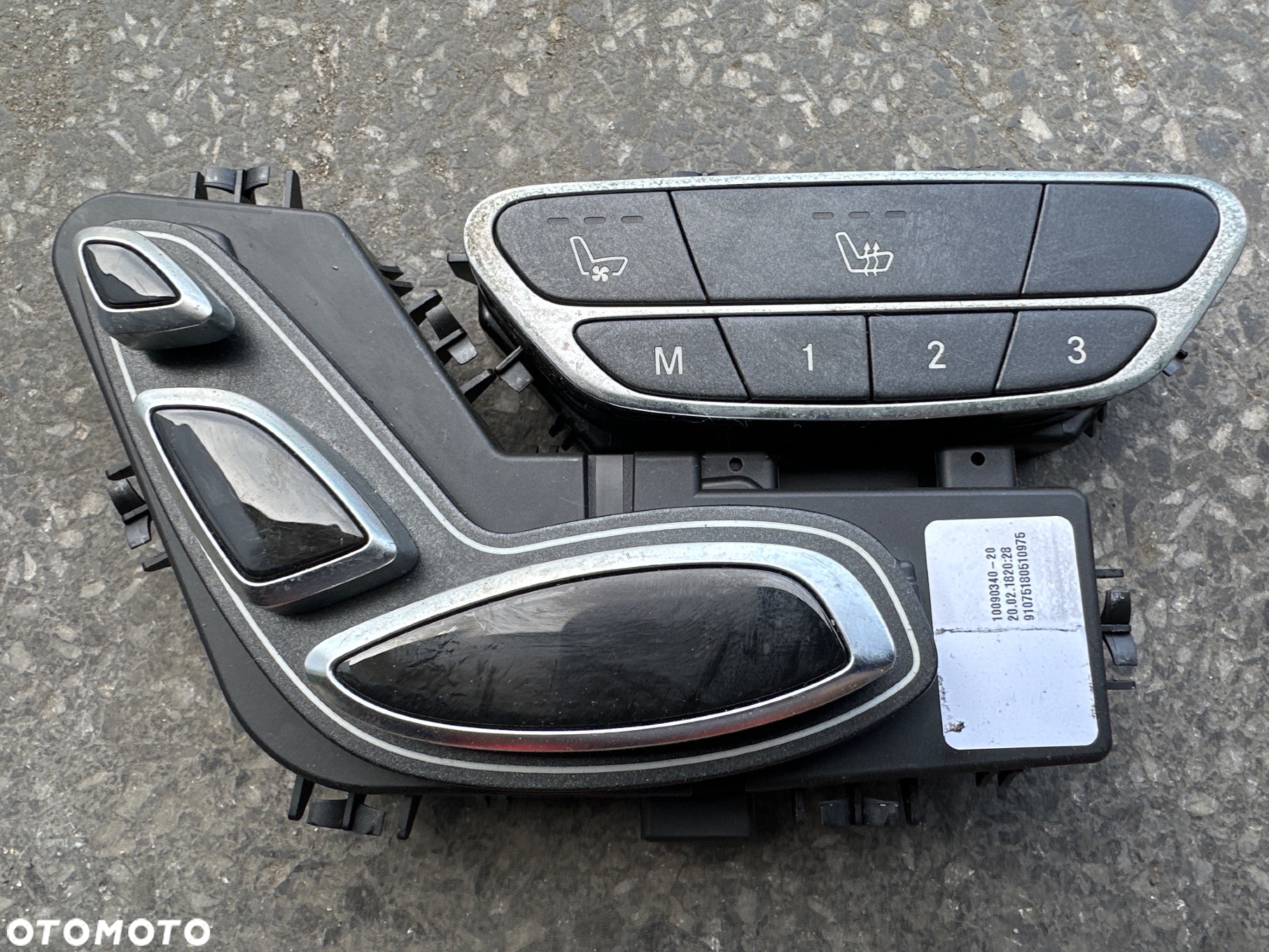 MERCEDES s 222 x222 maybach panel sterownik fotela tylnego - 4