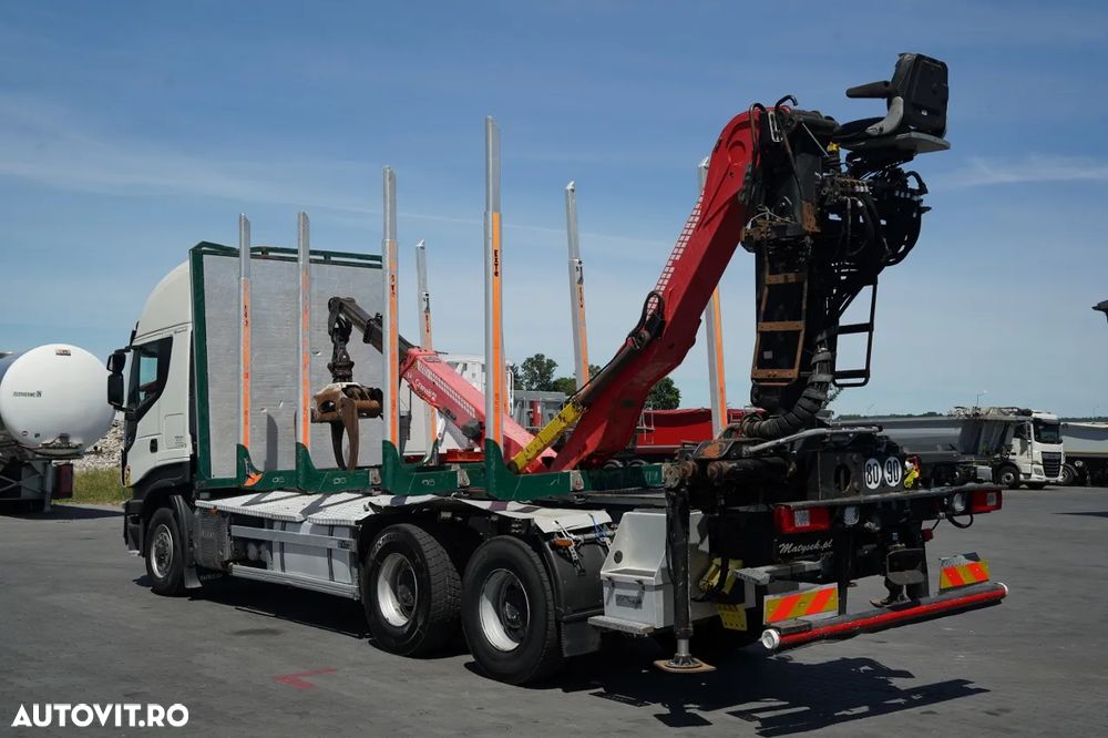 Iveco 570 STRALIS  X-WAY / 6X4 / PENTRU LEMN / PENTRU COPACI / PENTRU PĂdure / HDS CRANAB TZ 12.2 / AUTOMAT - 5