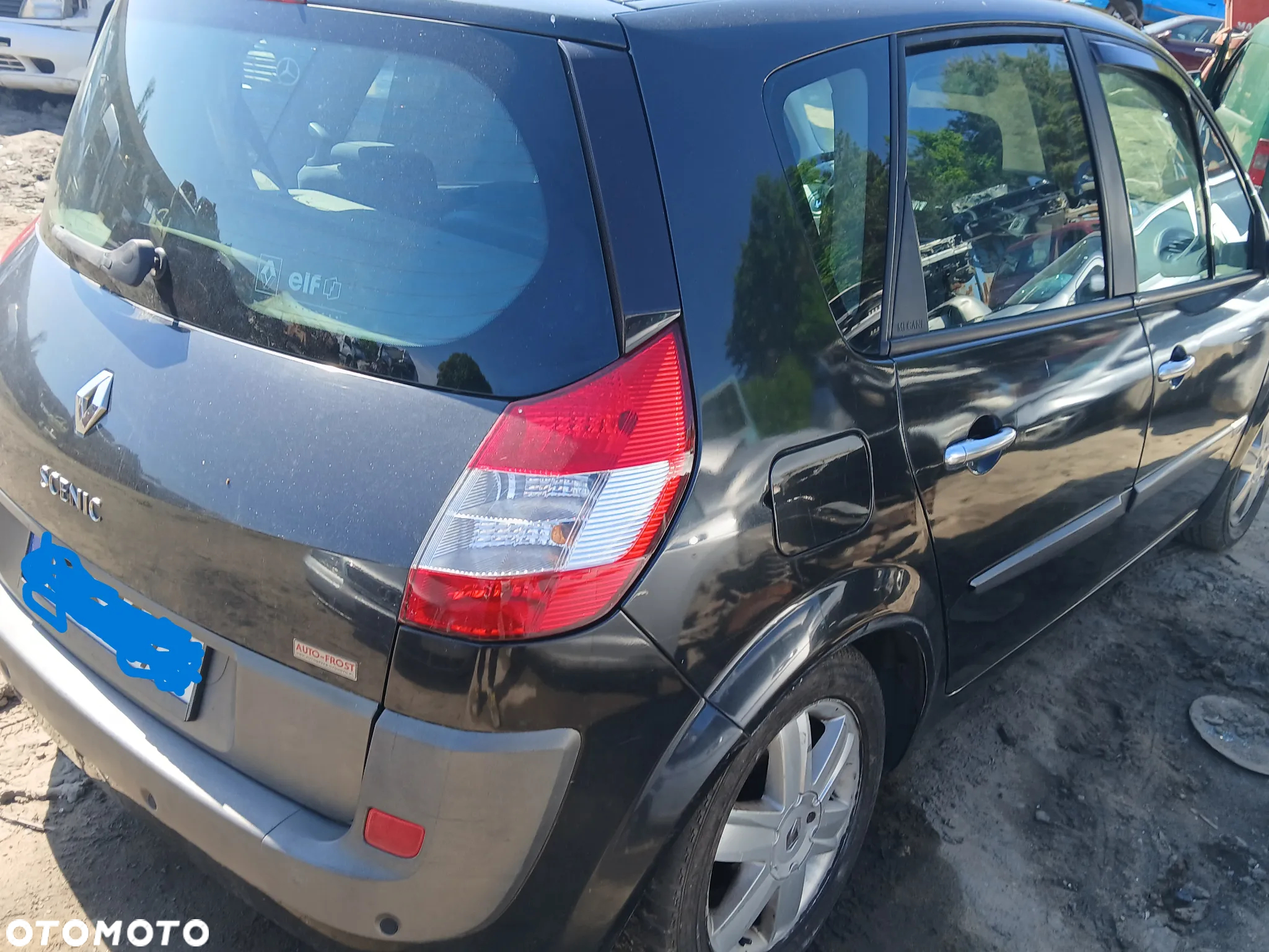 renault scenic II NV676 maska pokrywa silnika klapa bagażnika zderzak lampa reflektor pas przedni stop - 3