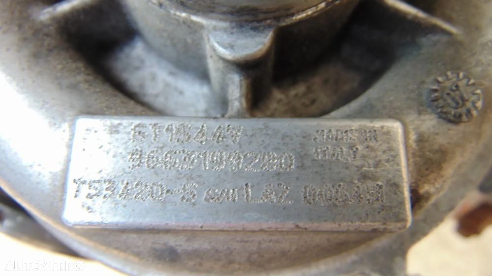 Turbina Ford Focus 2/Pegeuot/Citroen 1.6 TDCI 109 CP an 2008-2011 cod 9663199280 - 8
