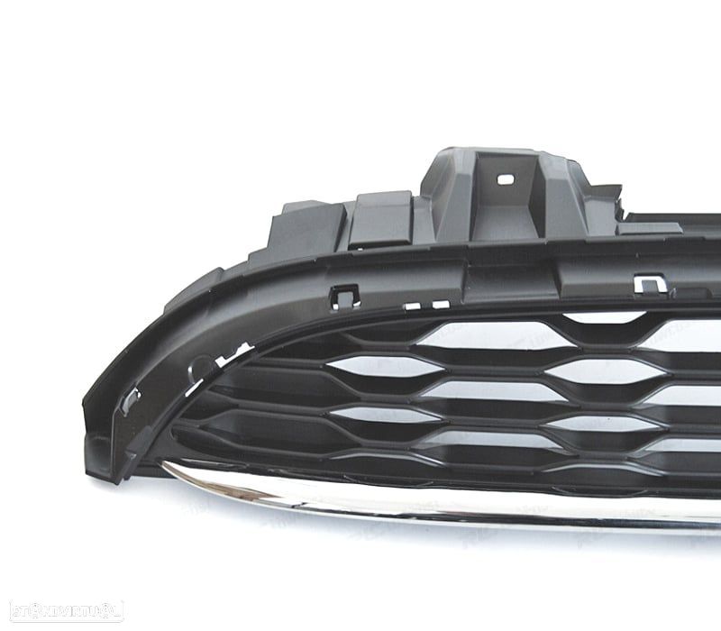 GRELHA FRONTAL MINI COOPER F55 F56 F57 14-21 ESTILO ESPORTIVO PRETO CROMADO - 3