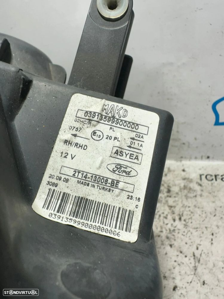 .Otica Farol Frontal Frente Direita Halogenio Original Ford Transit Connect MK1 2T14-13006-BE 2003 - 2013 - 6