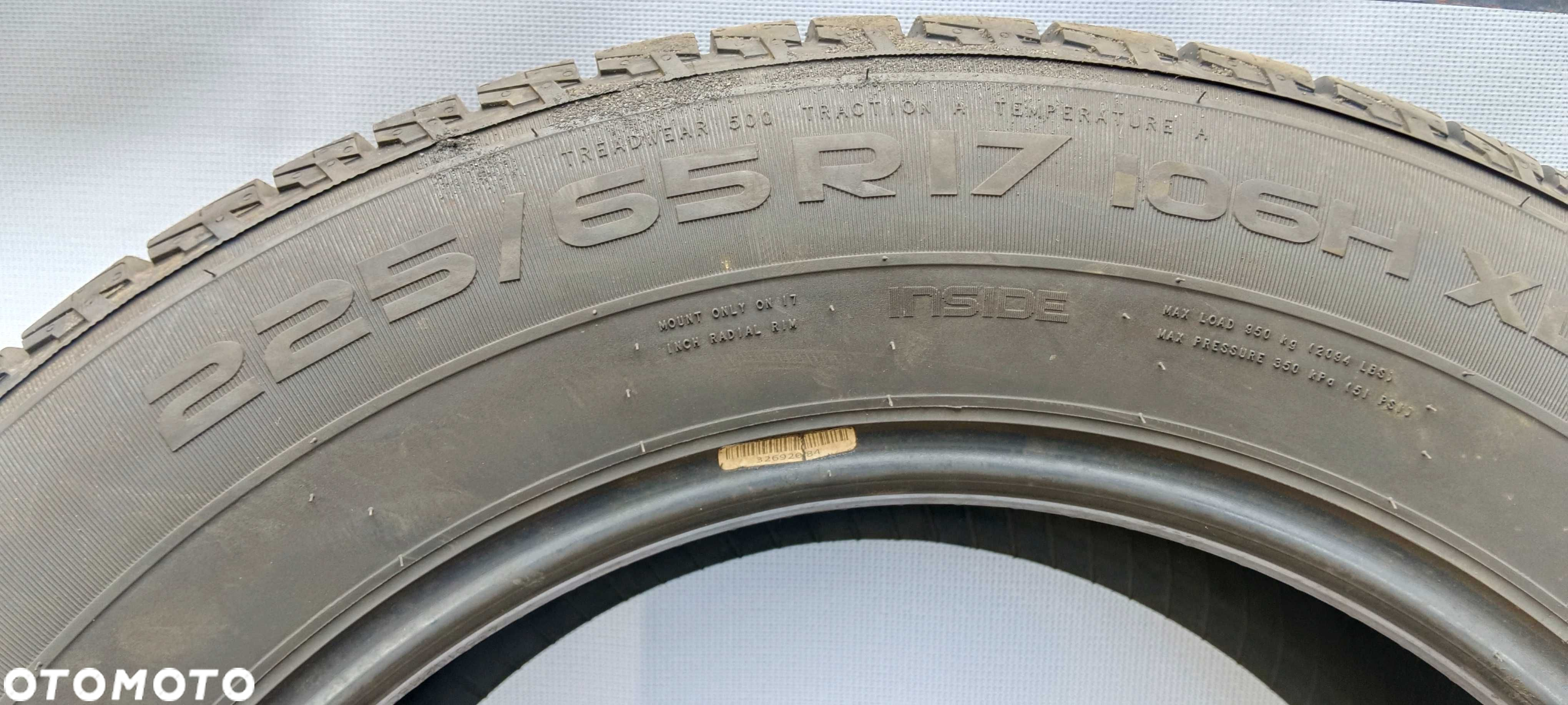 Sztuka 225/65R17 106H XL Nokian Line SUV dot.1116 leżak magazynowy - 2