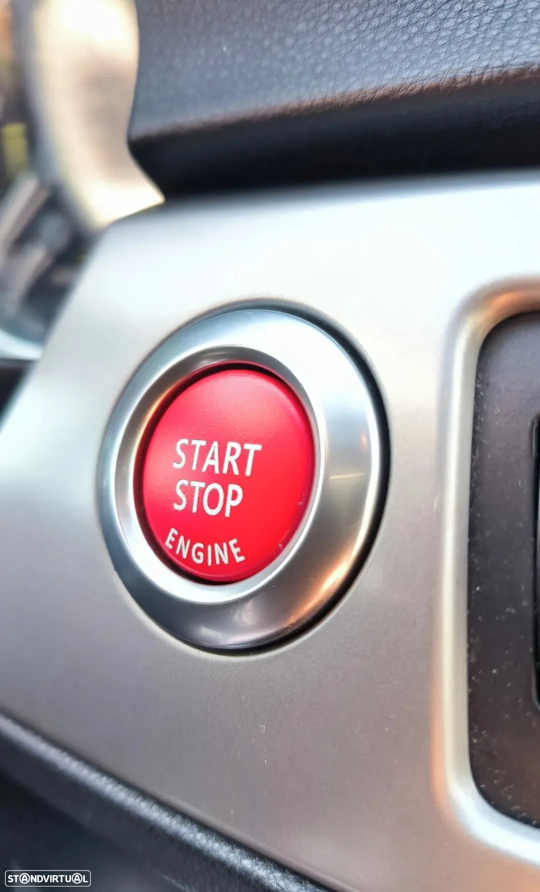 Capa Botão Start Stop Ignição BMW Series 1 3 5 6 7 X5 X6 Z4 - Vermelho - 5