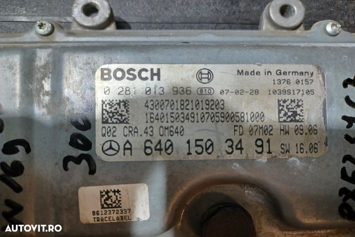 Calculator motor ECU A6401503491 A6401503491 Mercedes-Benz A-Class W1 - 2