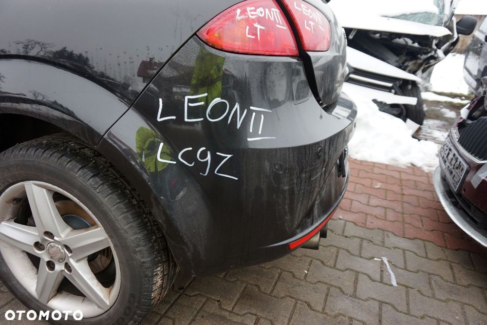 ZDERZAK TYLNY LEON II 1P1 LIFT 5D HB LC9Z  CZARNY SEAT 2009-2012 - 5