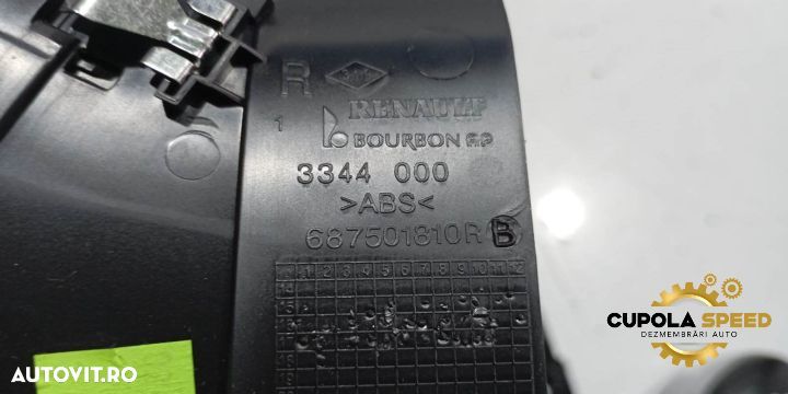 Grila ventilatie bord centru 687501810R Renault Megane 4 [2016 - 2020 - 2