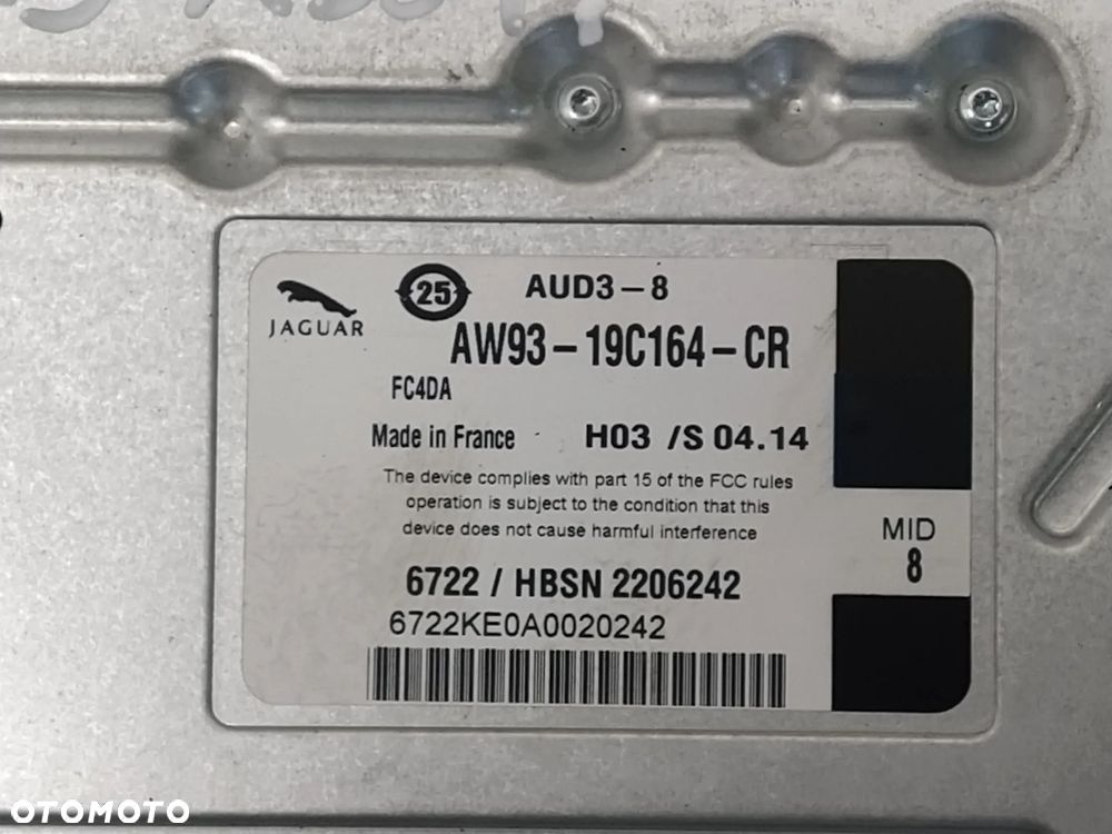 JAGUAR XJ X351 WZMACNIACZ AUDIO ORYGINAŁ - 5