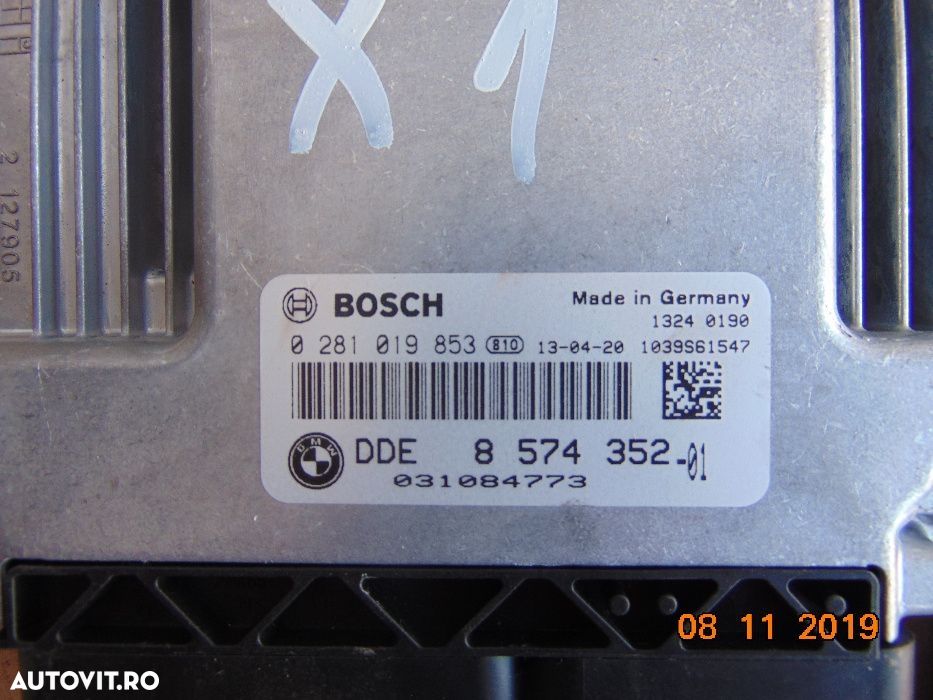 Calculator Motor BMW X1 E94 2.0 diesel euro 5 ECU BMW X1 dezmembrez - 2