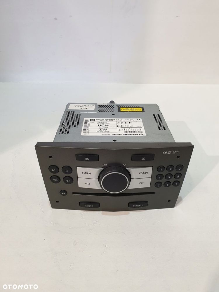 radio cd wyświetlacz 13251048 opel zafira b 1.9cdti 07r - 3