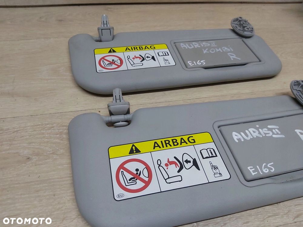 Toyota Auris II osłona przeciwsłoneczna prawa daszek słoneczko prawe - 15
