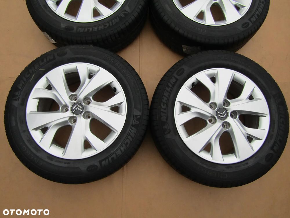 4x Felgi Aluminiowe Koła 16 Citroen C4 II Picasso Grand Berlingo III Peugeot Partner III 3 Opel Combo E 6,5 j 5x108 ET47 piasta 65,1 mm + Opony 205/60 16 Michelin Letnie - 6
