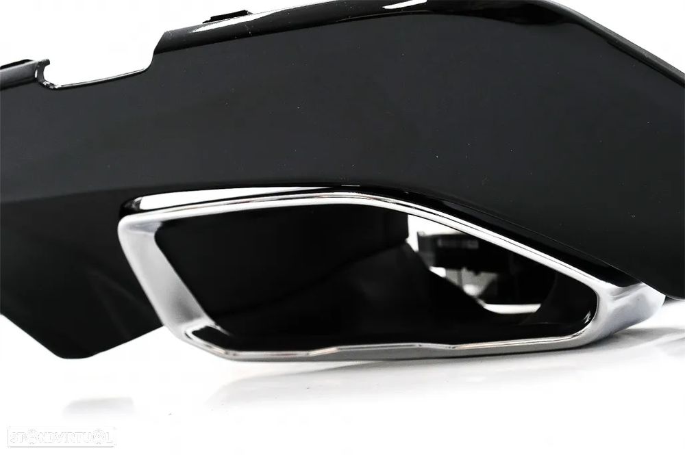 Difusor com Ponteiras Bmw Série 3 G20 G28 G21 (2018 a 2022) Look M340i M - 5