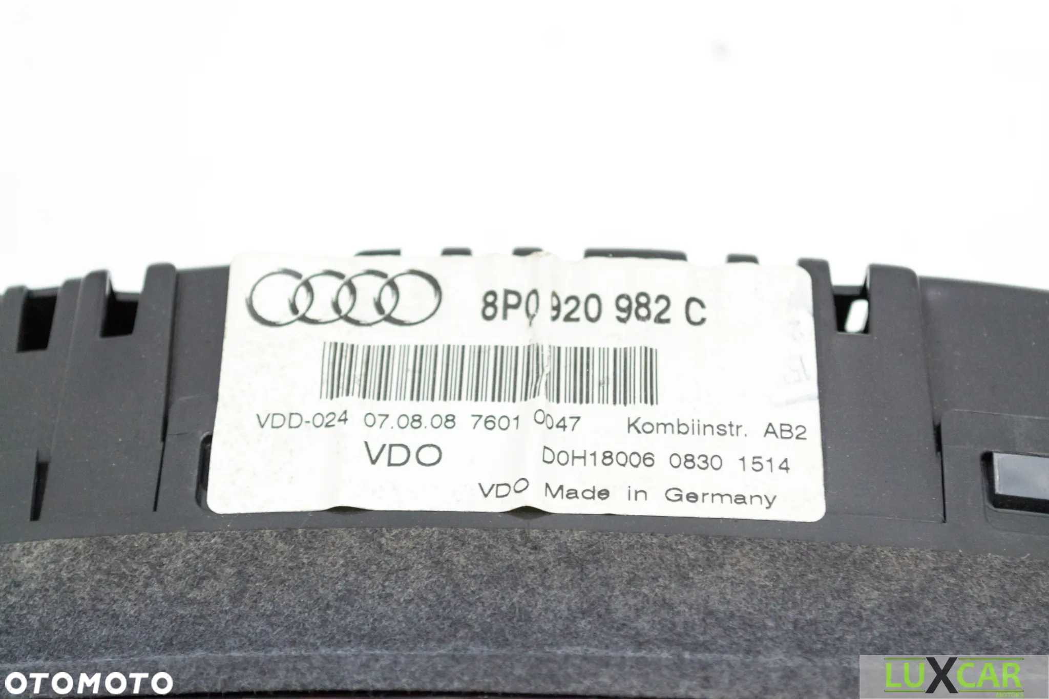 AUDI A3 8P LICZNIK ZEGAR PRĘDKOŚCIOMIERZ 8P0920982C GORLICE - 5