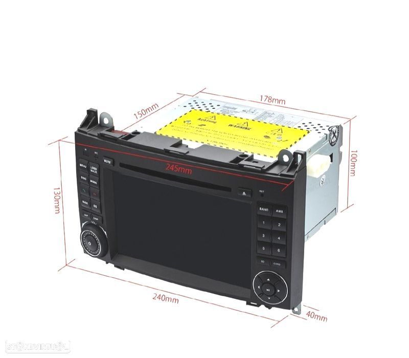 AUTO RADIO ANDROID 11 TIPO OEM GPS 7" PARA MERCEDES USB GPS TACTIL HD - 3