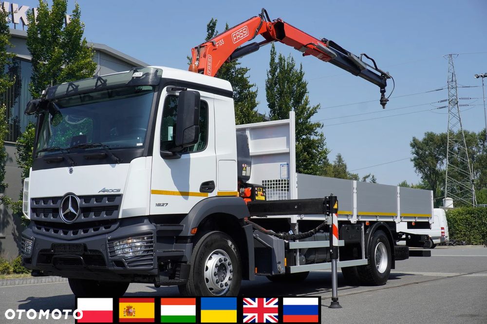 Mercedes-Benz Arocs 1827 4x2 / 70 tys km!!! / HDS Fassi F135A.0.22 / pilot / rotator_257692 - 1