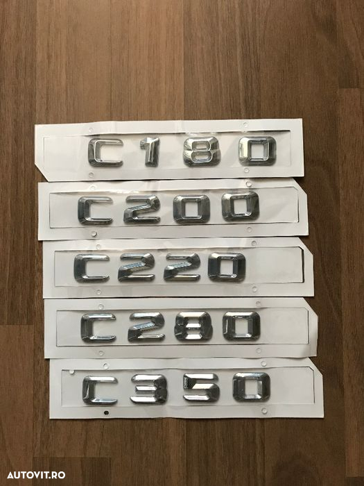 Emblema litere cifre compatibil Mercedes C CLA E 180/200/220/28 /E320 - 2