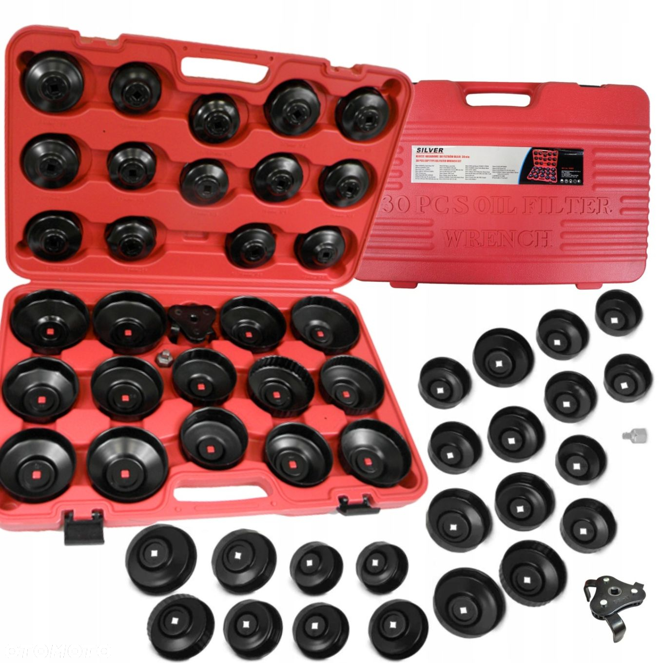 KLUCZE NASADOWE DO FILTRÓW OLEJU NASADKI ZESTAW 30 KLUCZ 65-120mm S10491 - 6