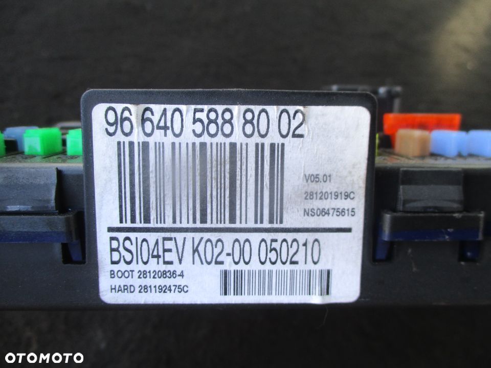 Zestaw startowy komputer BSI stacyjka Citroen C5 III 1,6 HDI - 3