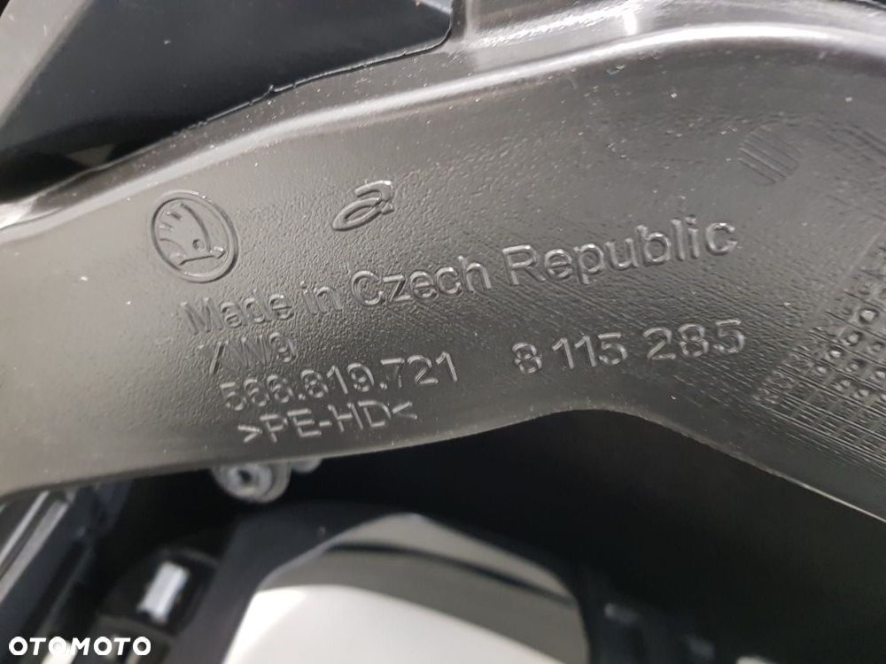 ORYGINALNA KONSOLA DESKA ROZDZIELCZA KOKPIT SKODA KODIAQ LIFT CZERWONA NITKA 566857007H - 8