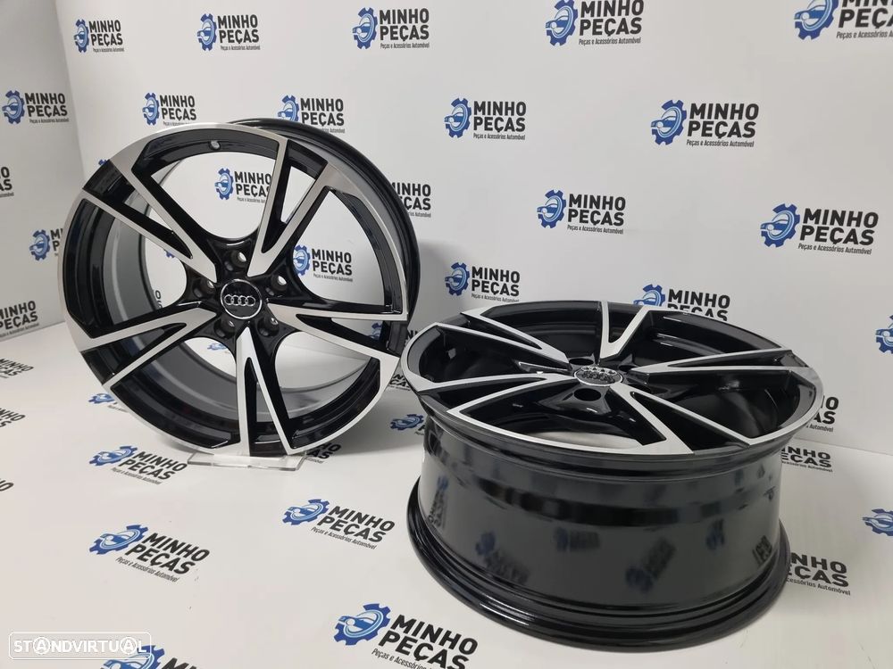 Jantes Audi A5 S5 em 18 Preto Polido (5x112) - 5