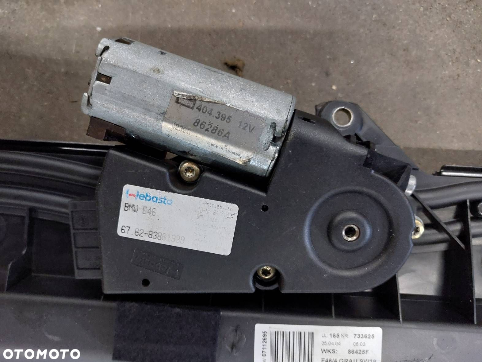 SZYBERDACH BMW E46 SEDAN 83861939 86286A - 4
