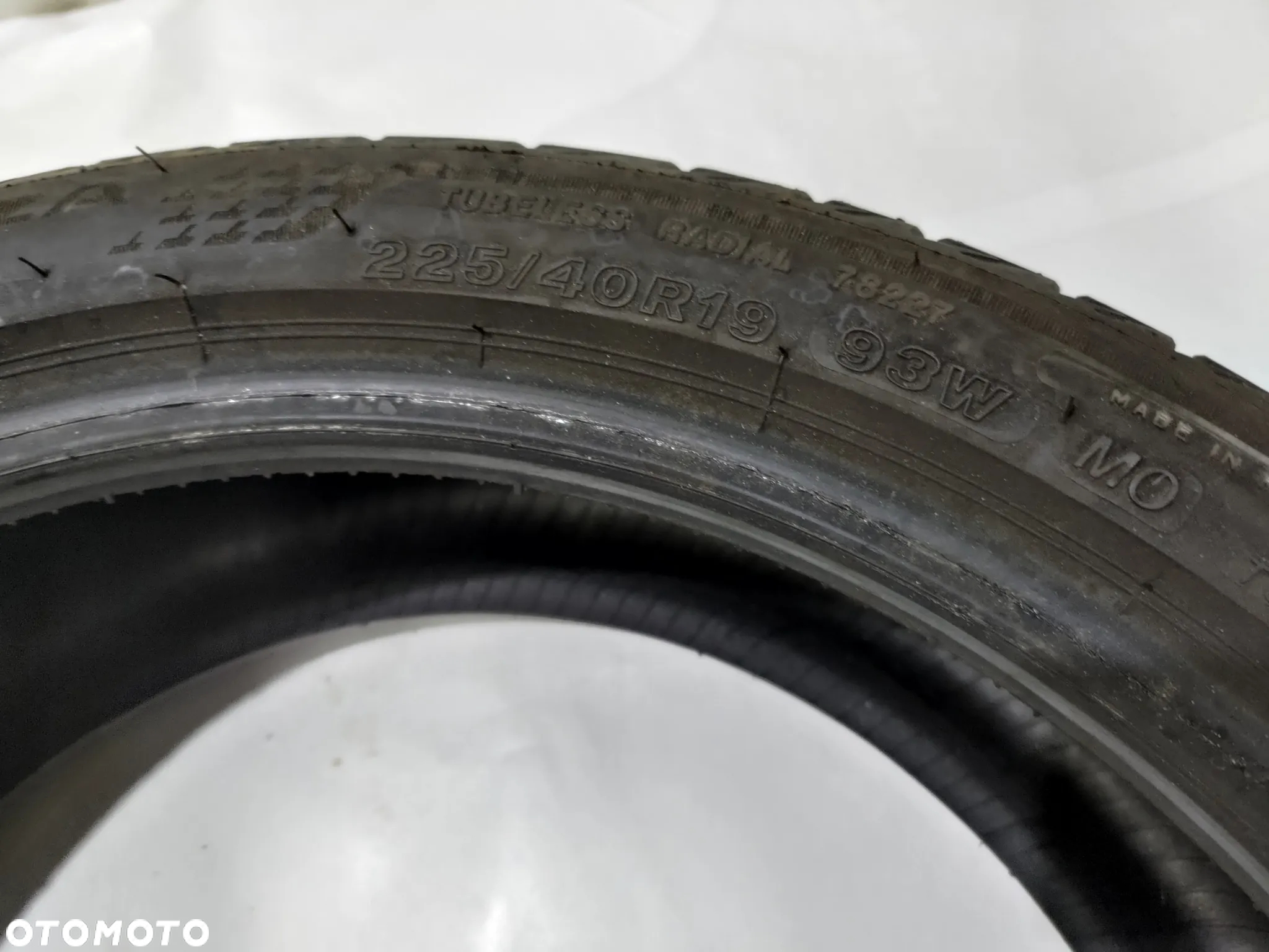225/40R19 Komplet Lato Bridgestone Turanza T005 2022r. 2x7mm i 2x6mm - 7