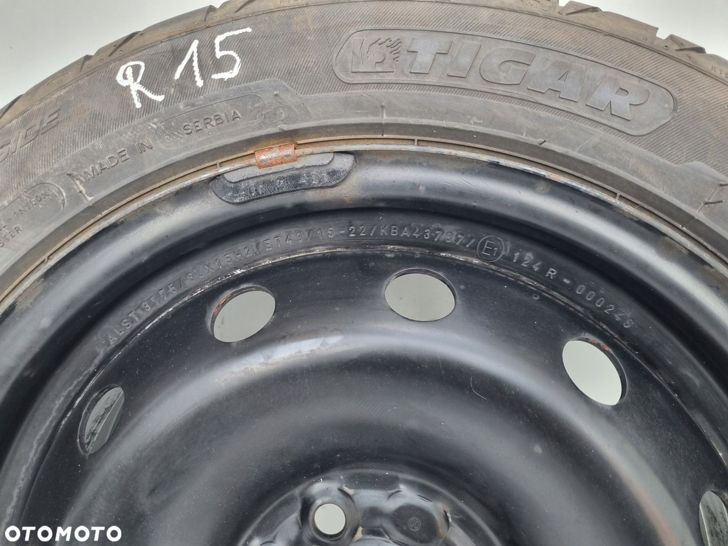 Clio II III Kangoo KOŁO ZAPASOWE Zapas felga 185/55 R15 4x100 ET43 Alst8175 - 3