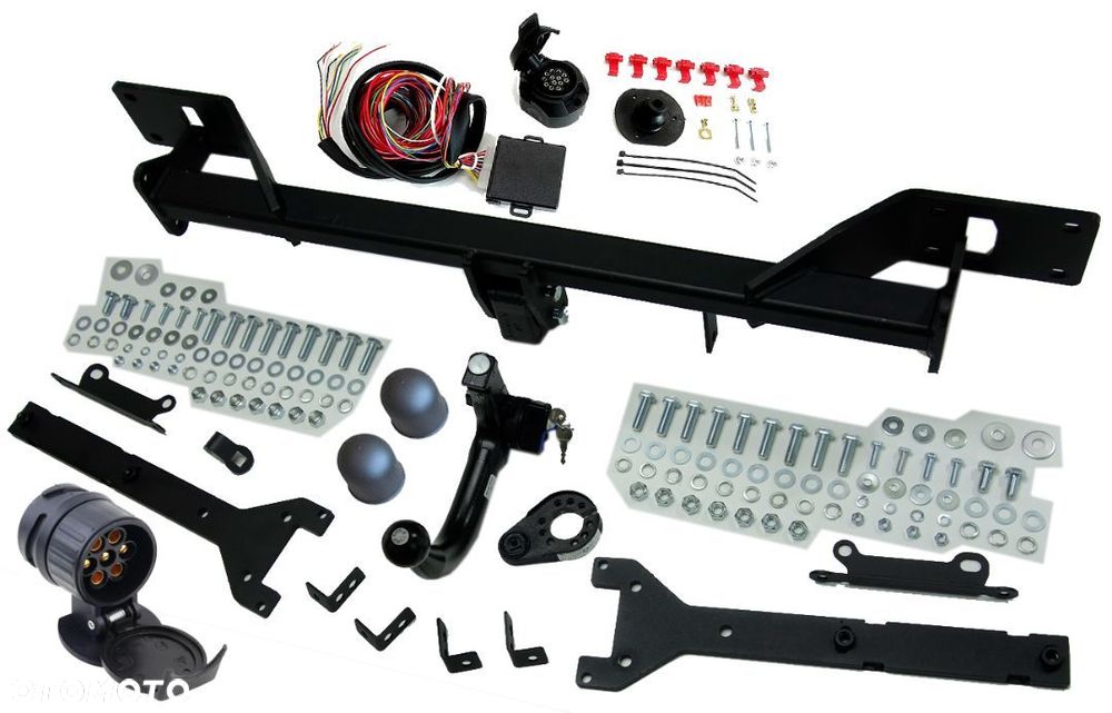 MERCEDES W221 S-KLASA LONG + 4WD 4x4 2005-2013 WYPINANY HAK HOLOWNICZY + MODUŁ 13PIN CZUJNIKI - 7
