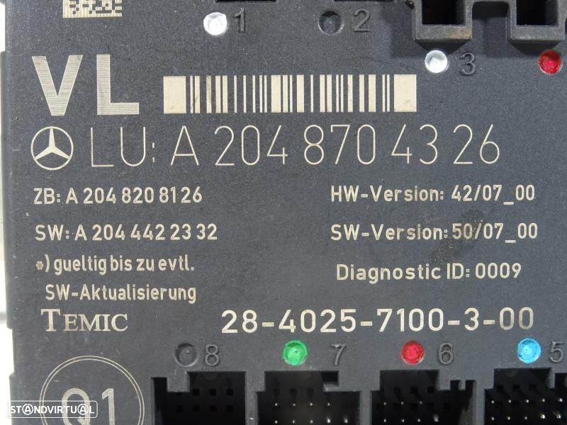Módulo Eletrónico Mercedes-Benz C-Class (W204)  A 204 870 43 26 / A204 - 2