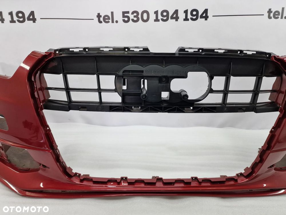 AUDI A6 C7 S-LINE 11- PRZED LIFT  ZDERZAK PRZEDNI PRZÓD NA SPRYSKI + 4X PDC  BORDO METALIK  , NR 4G0807437C , NR AUKCJI NZ664 - 8