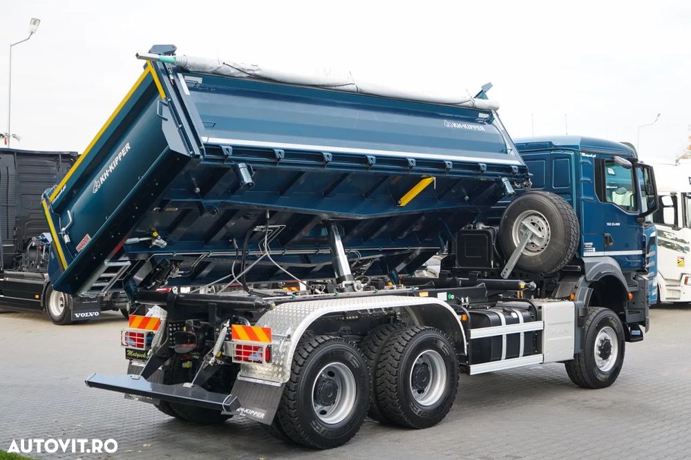MAN TGS 33.480 / 6X6 / BASCULATOR 3 LATE / BORDMATIC / HYDROBRA / KH KIPPER / AUTOMAT / NOU / DISPONIBIL IMEDIAT / - 10