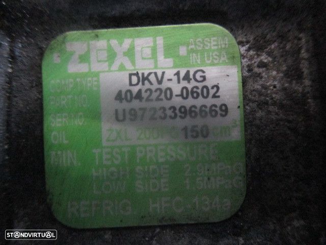 Compressor AC 4042200602  DKV14G OPEL FRONTERA B 1999 2.2 136CV 5P VERDE ESCURO GASOLINA ZEXEL - 1
