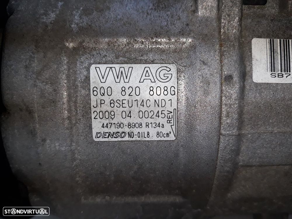 COMPRESSOR AR CONDICIONADO SEAT IBIZA III 2009 -6Q0820808G - 16